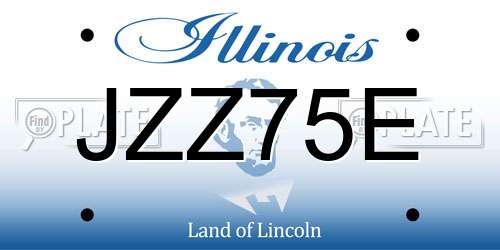 JZZ75E Illinois License Plate