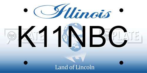 K11NBC Illinois License Plate