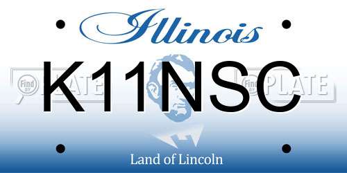 K11NSC Illinois License Plate