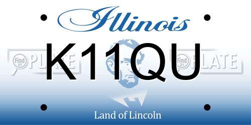K11QU Illinois License Plate