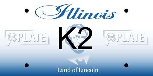 K2 Illinois License Plate