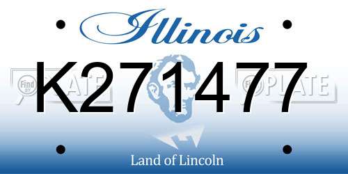 K271477 Illinois License Plate
