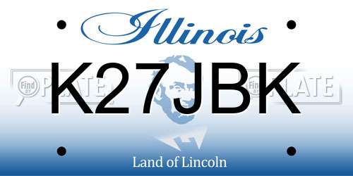 K27JBK Illinois License Plate
