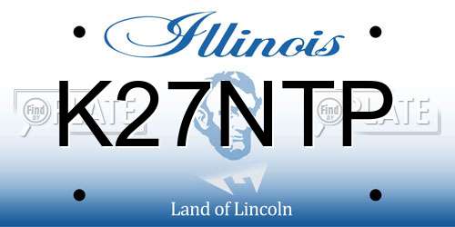 K27NTP Illinois License Plate