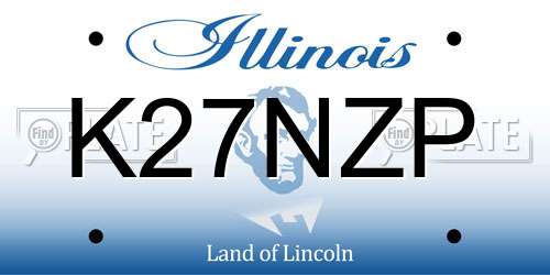 K27NZP Illinois License Plate