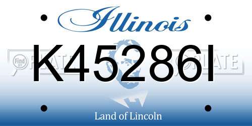 K45286I Illinois License Plate