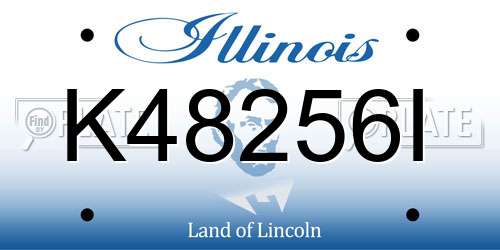 K48256I Illinois License Plate