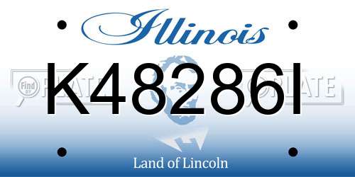 K48286I Illinois License Plate