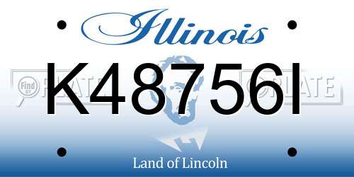 K48756I Illinois License Plate