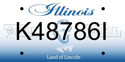 K48786I Illinois License Plate