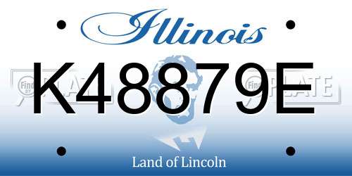K48879E Illinois License Plate
