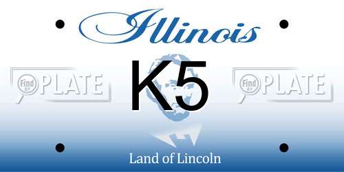 K5 Illinois License Plate