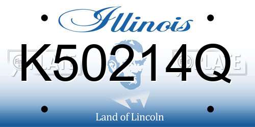 K50214Q Illinois License Plate