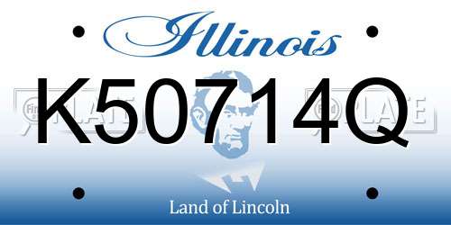 K50714Q Illinois License Plate