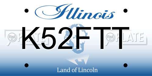 K52FTT Illinois License Plate