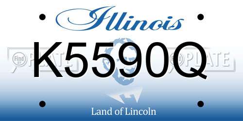K5590Q Illinois License Plate