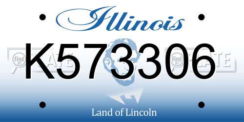 K573306 Illinois License Plate