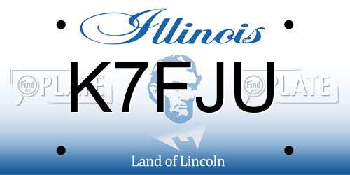 K7FJU Illinois License Plate