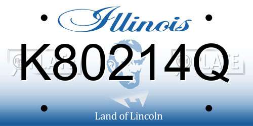 K80214Q Illinois License Plate
