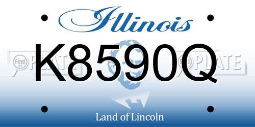K8590Q Illinois License Plate