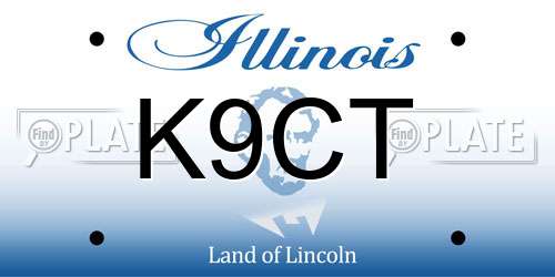 K9CT Illinois License Plate