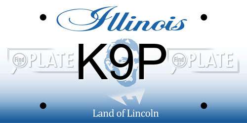 K9P Illinois License Plate
