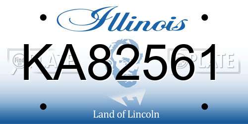 KA82561 Illinois License Plate