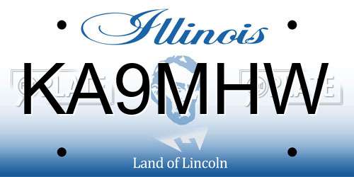 KA9MHW Illinois License Plate