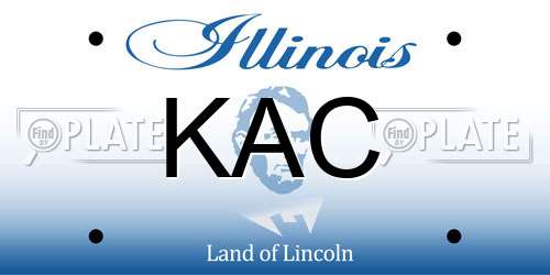 KAC Illinois License Plate