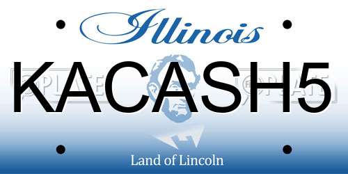 KACASH5 Illinois License Plate
