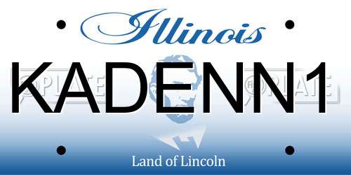 KADENN1 Illinois License Plate
