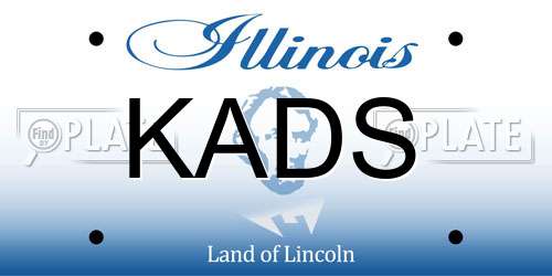 KADS Illinois License Plate