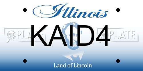 KAID4 Illinois License Plate