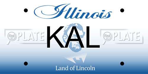 KAL Illinois License Plate