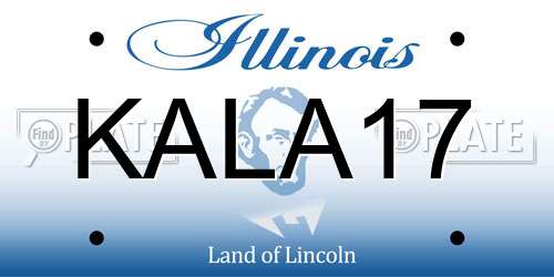 KALA17 Illinois License Plate