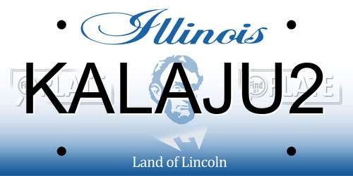 KALAJU2 Illinois License Plate