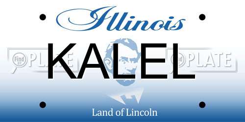 KALEL Illinois License Plate