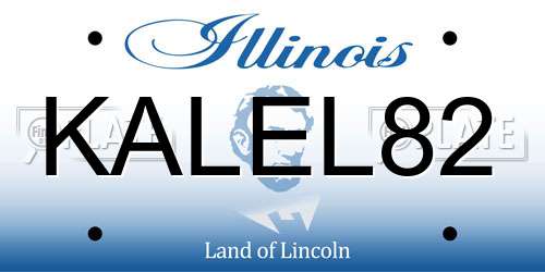 KALEL82 Illinois License Plate
