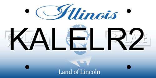 KALELR2 Illinois License Plate