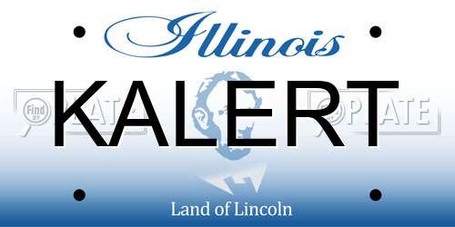KALERT Illinois License Plate