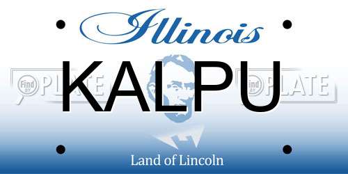 KALPU Illinois License Plate