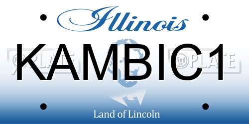 KAMBIC1 Illinois License Plate