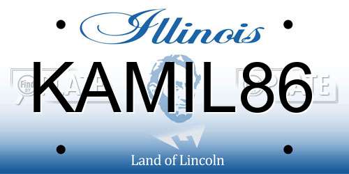 KAMIL86 Illinois License Plate