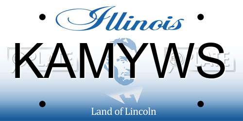 KAMYWS Illinois License Plate