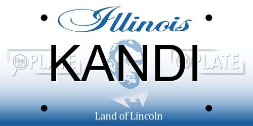 KANDI Illinois License Plate