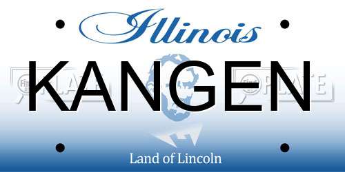 KANGEN Illinois License Plate
