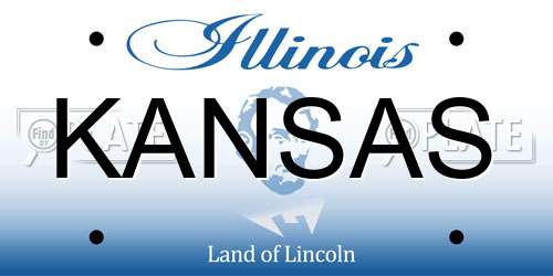 KANSAS Illinois License Plate