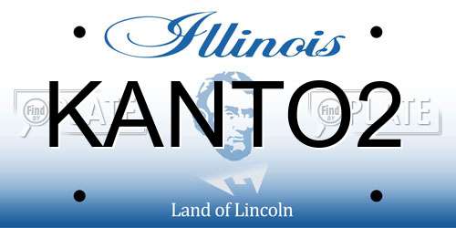 KANTO2 Illinois License Plate
