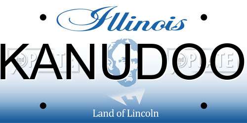 KANUDOO Illinois License Plate