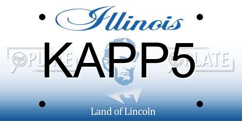 KAPP5 Illinois License Plate
